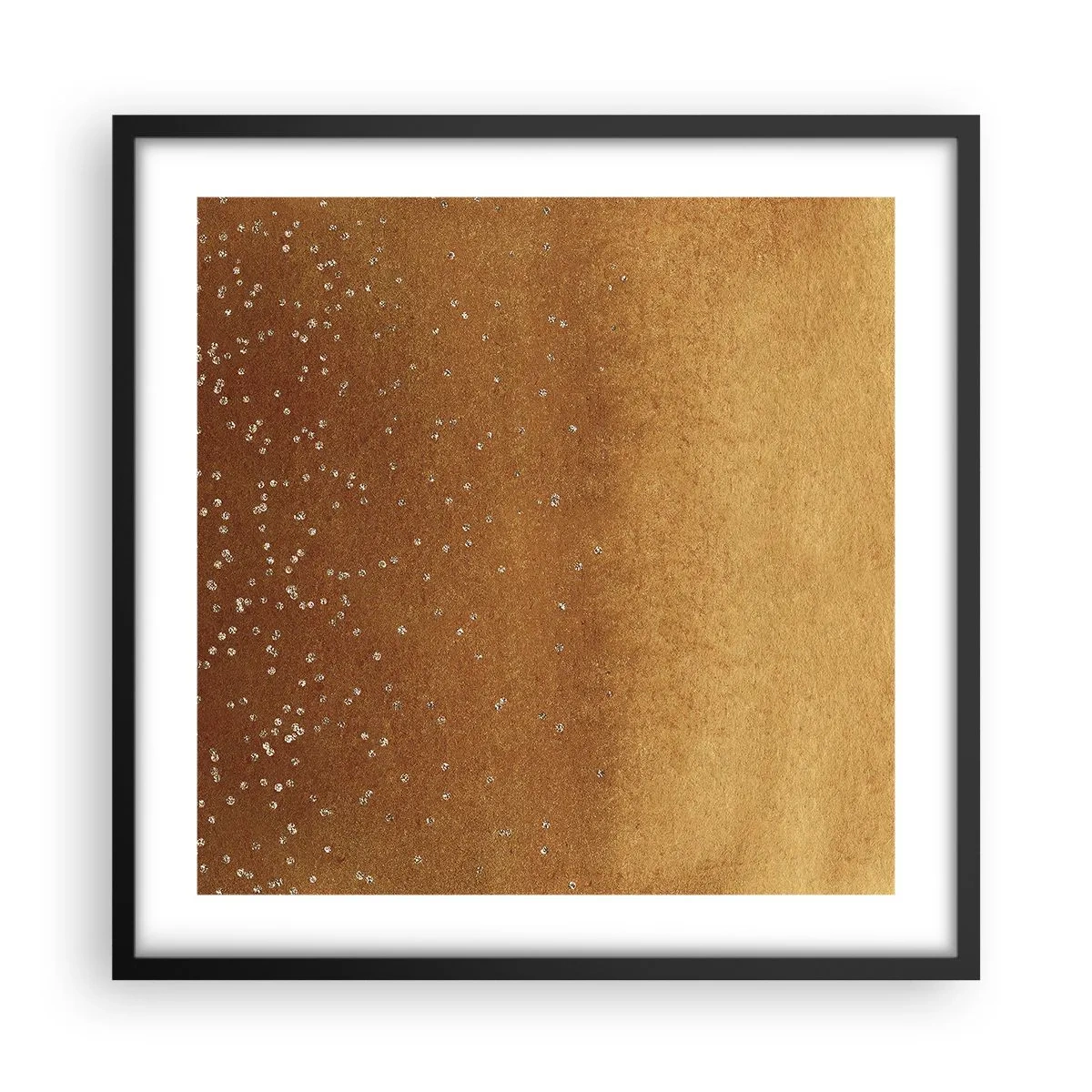 Pôster com moldura preta - O nascimento da luz - 50x50 cm