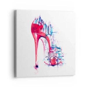 Quadro em tela - Elegância metropolitana - 30x30 cm