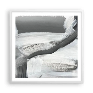 Pôster em moldura branca - Um movimento decisivo - 60x60 cm