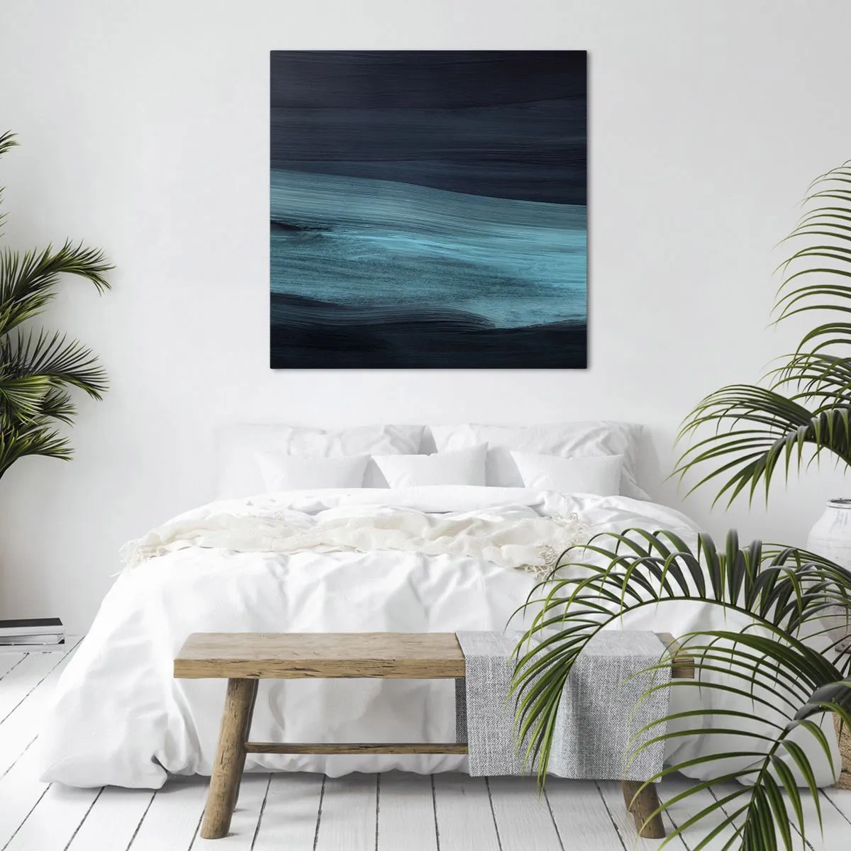 Quadro em tela - Vá com o fluxo - 50x50 cm