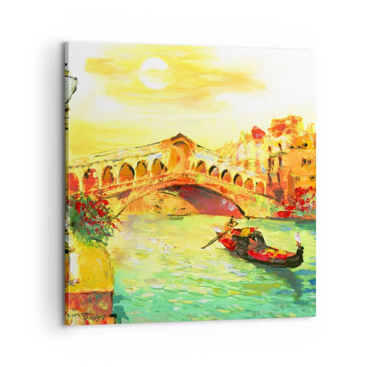 Quadro em tela - Romaria dos amantes - 60x60 cm