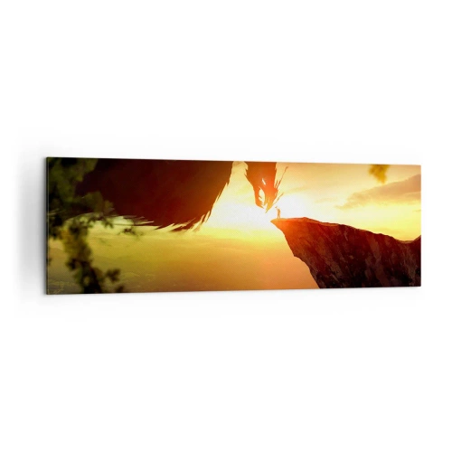 Quadro em tela - O matador de dragões - 160x50 cm