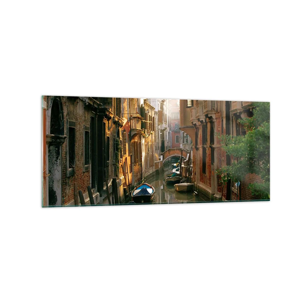 Quadro em vidro - Em um beco veneziano - 120x50 cm