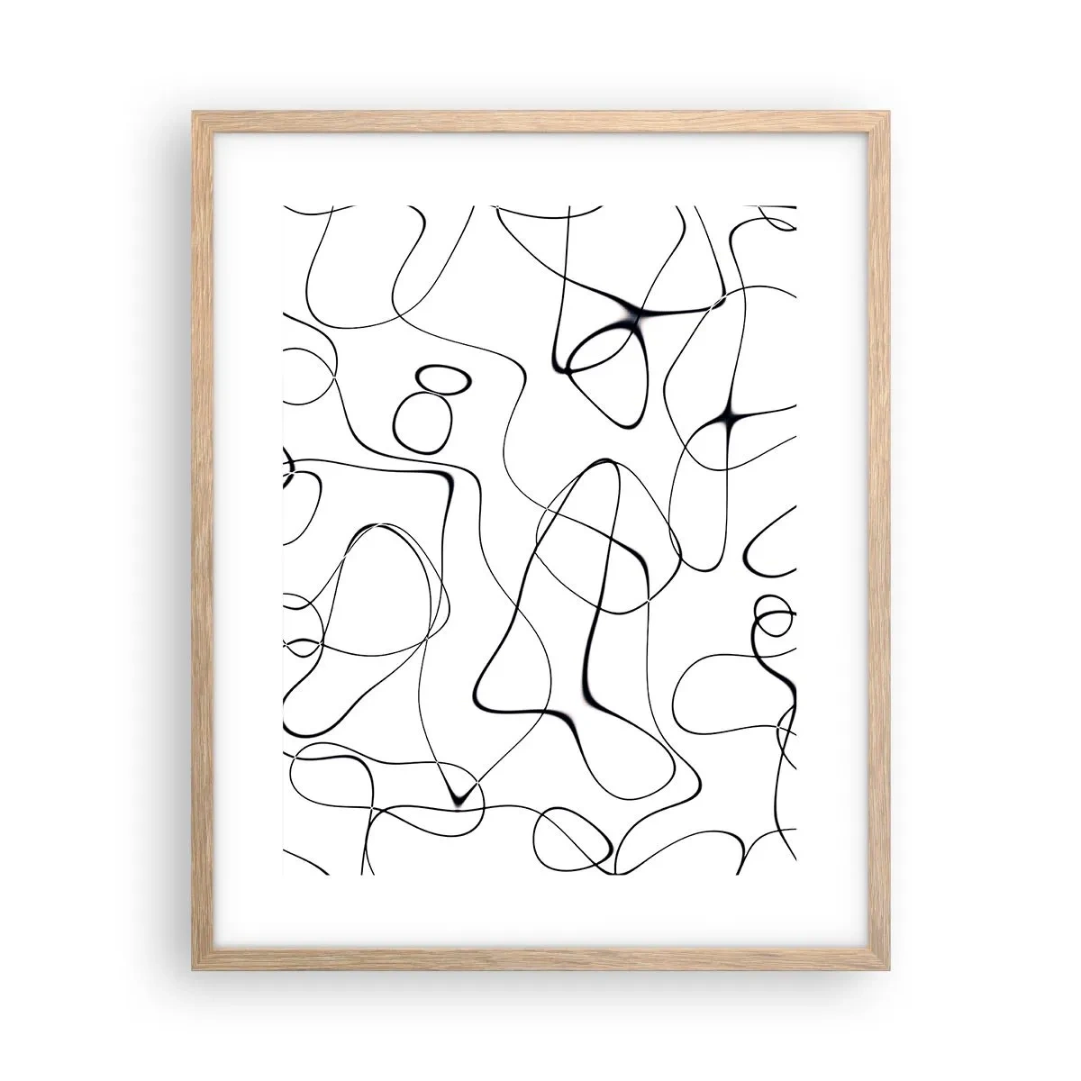 Pôster com moldura de carvalho claro - Os caminhos da vida, as vicissitudes do destino - 40x50 cm