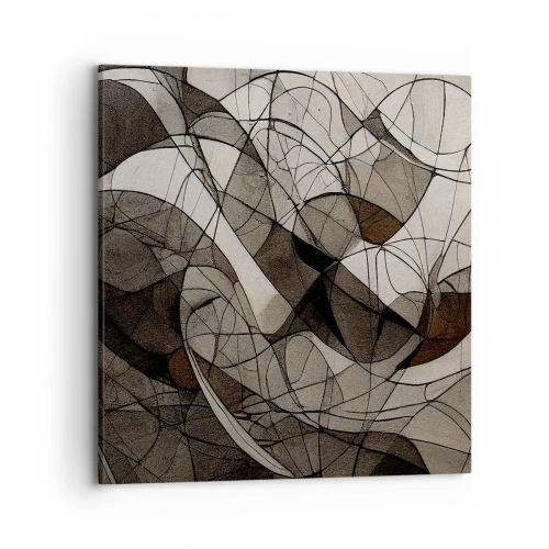 Quadro em tela - Circulação das cores da terra - 70x70 cm