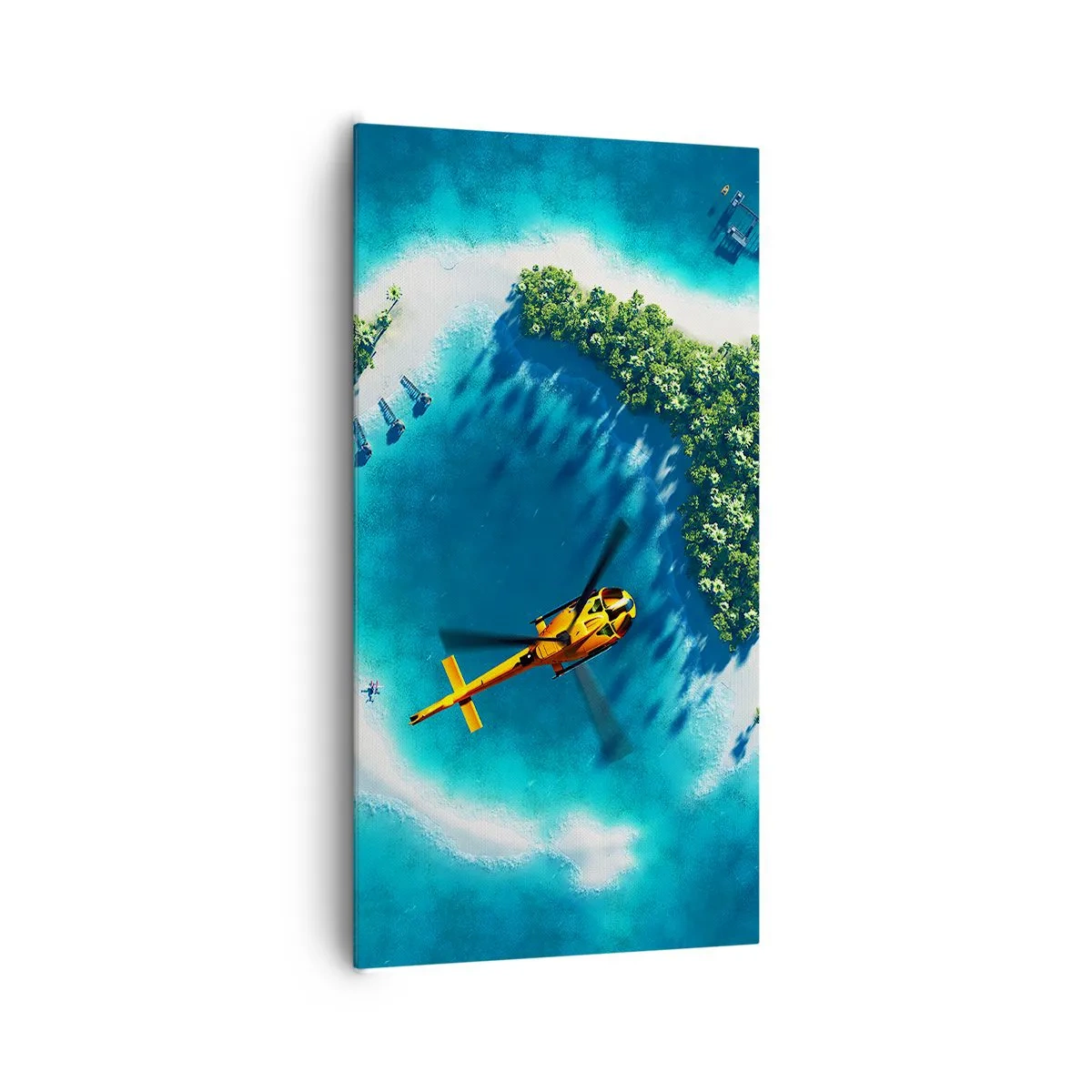 Quadro em tela - Compre uma ilha para si - 65x120 cm