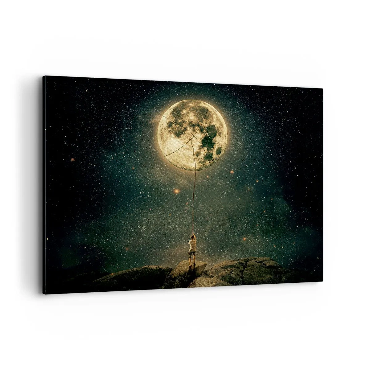 Quadro em tela - Aquele que roubou a lua - 100x70 cm