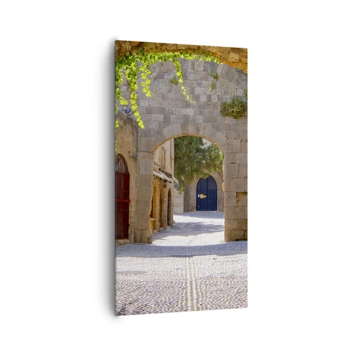 Quadro em tela - Em breve aparecerá uma procissão - 65x120 cm