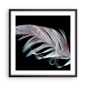 Pôster com moldura preta - Pense no toque - 50x50 cm