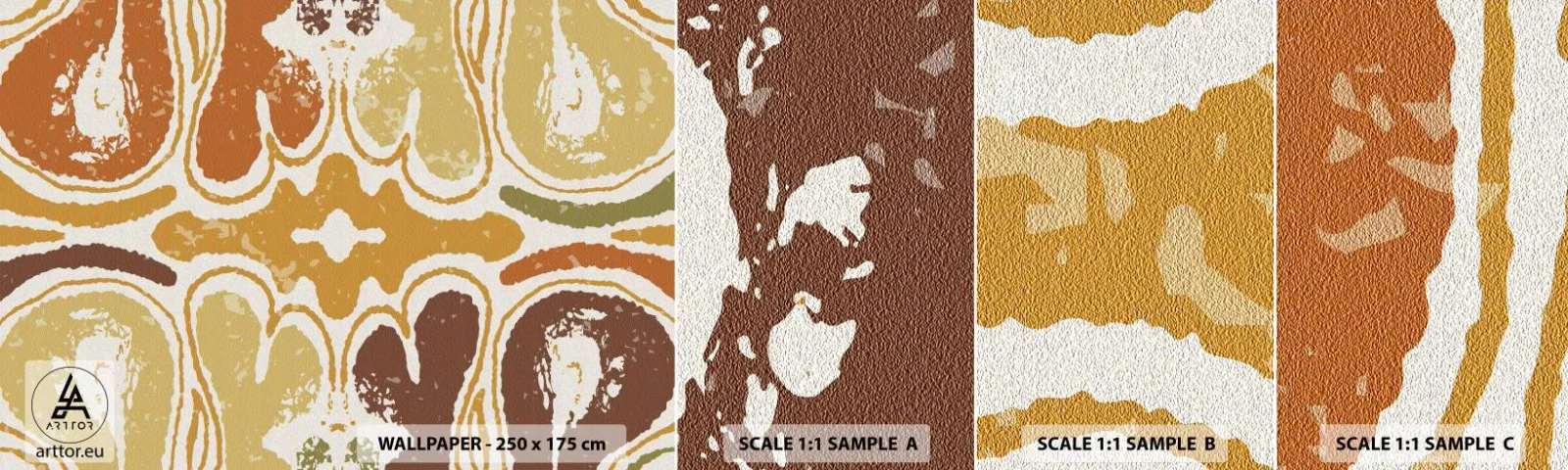 Amostra de Papel de Parede Standard Eco - Abstração sentimental - Idoso, Boho, Pedaço - 100x30 cm