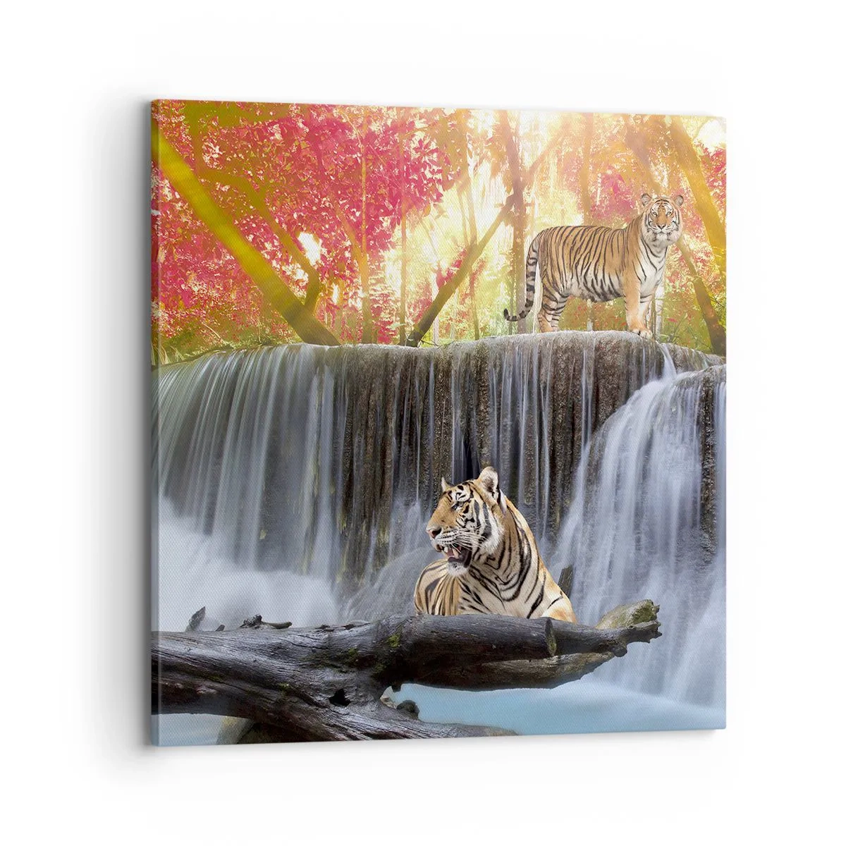 Quadro em tela - Paisagem surrealista    - 70x70 cm