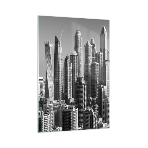 Quadro em vidro - A cidade sobre o deserto - 80x120 cm