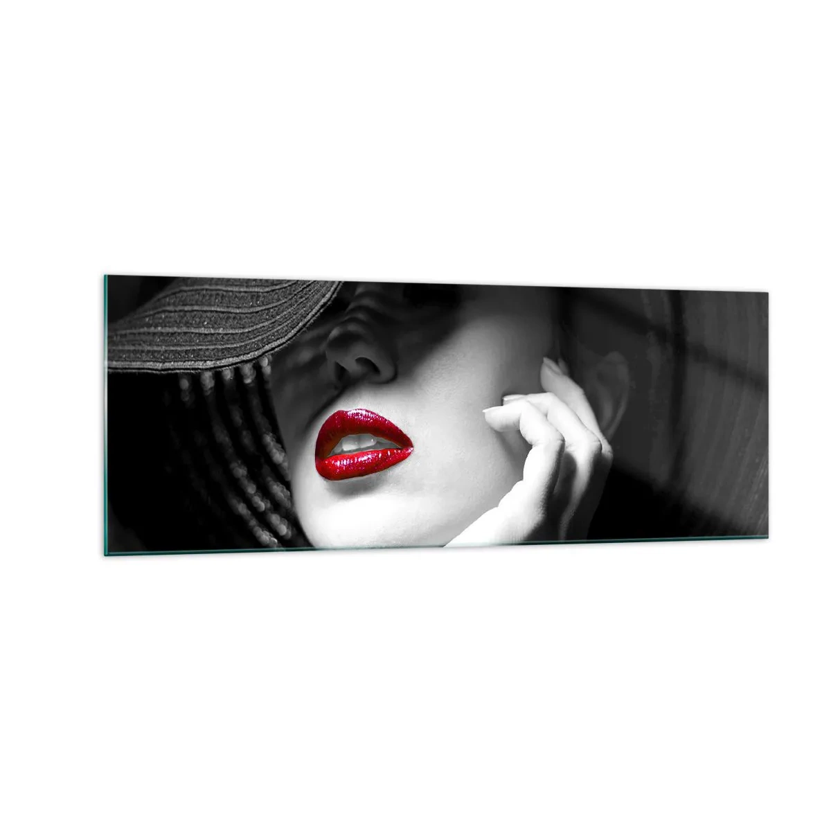 Quadro em vidro - Um estudo em vermelho - 140x50 cm