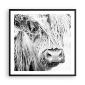 Pôster com moldura preta - Natureza selvagem escocesa - 60x60 cm