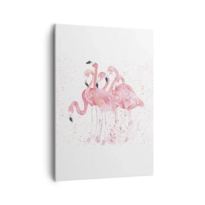 Quadro em tela - Conjunto cor-de-rosa - 50x70 cm