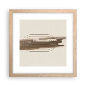 Pôster com moldura de carvalho claro - Um sopro de cinza - 30x30 cm