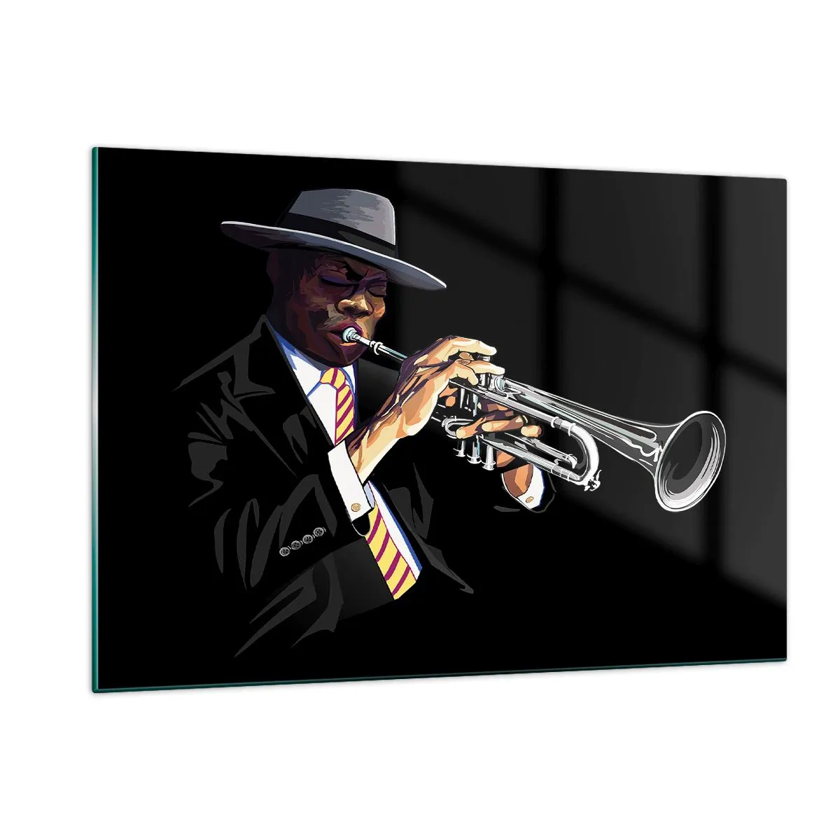 Quadro em vidro - Charme da velha escola - 120x80 cm
