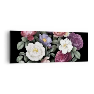 Quadro em tela - Do jardim inglês - 140x50 cm