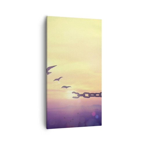 Quadro em tela - A vitória da liberdade - 55x100 cm