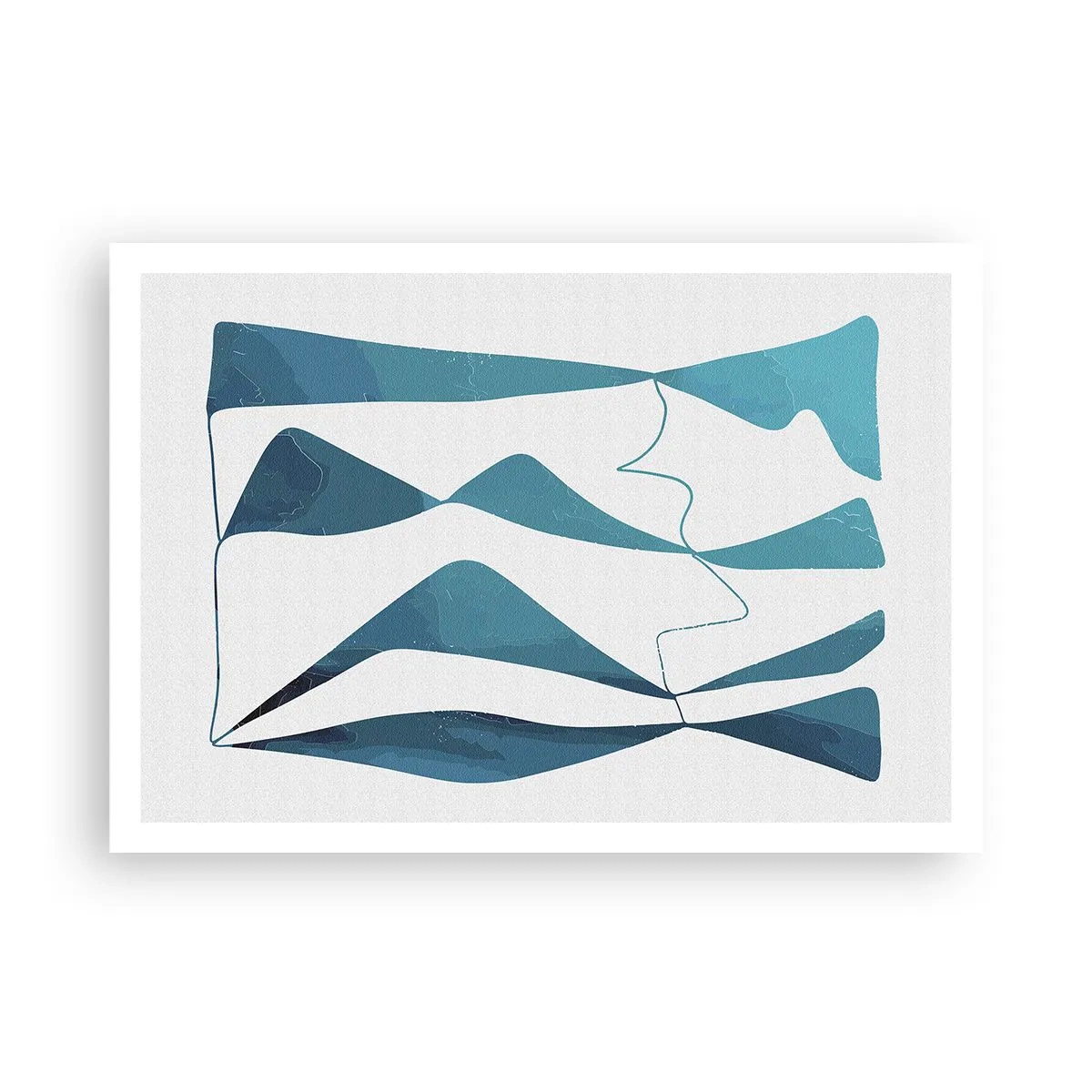 Pôster - Abstração: composto turquesa - 100x70 cm