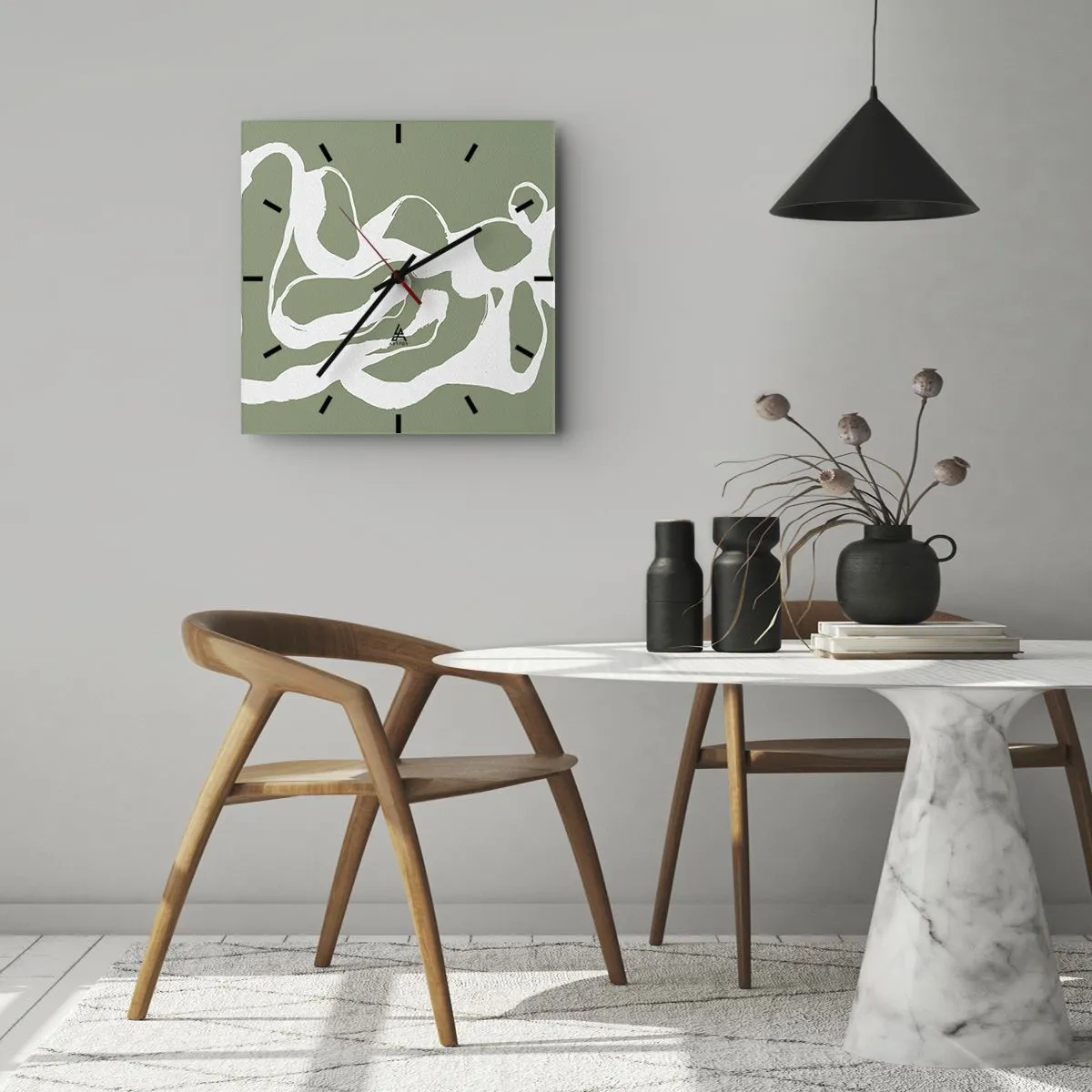 Relógio de parede - Relógio em vidro - A chamada do espaço - 30x30 cm