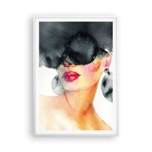 Pôster em moldura branca - O segredo da elegância - 70x100 cm