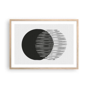 Pôster com moldura de carvalho claro - Seu alter ego - 70x50 cm