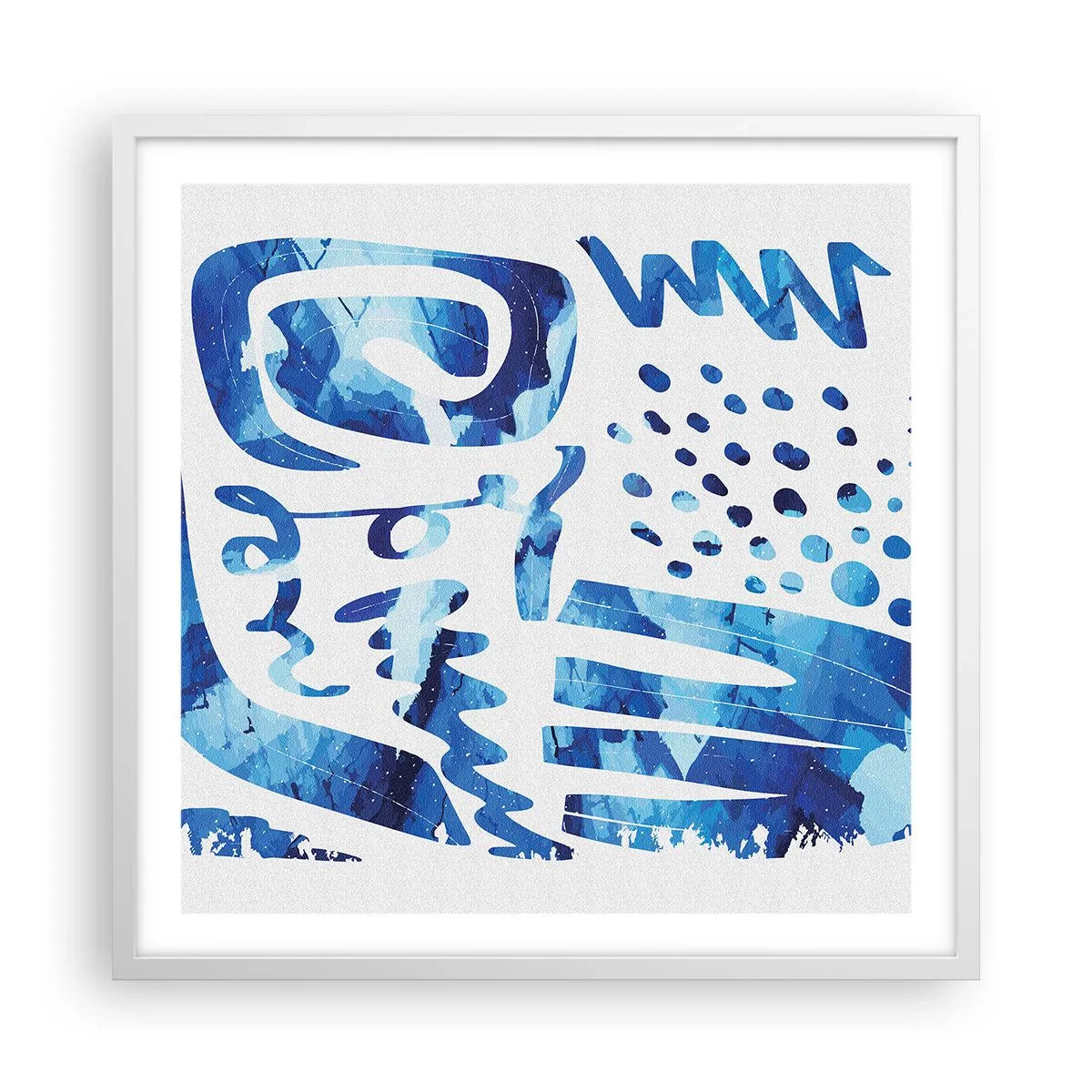 Pôster em moldura branca - Voltar às raízes - 60x60 cm