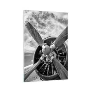 Quadro em vidro - O conquistador dos céus - 70x100 cm