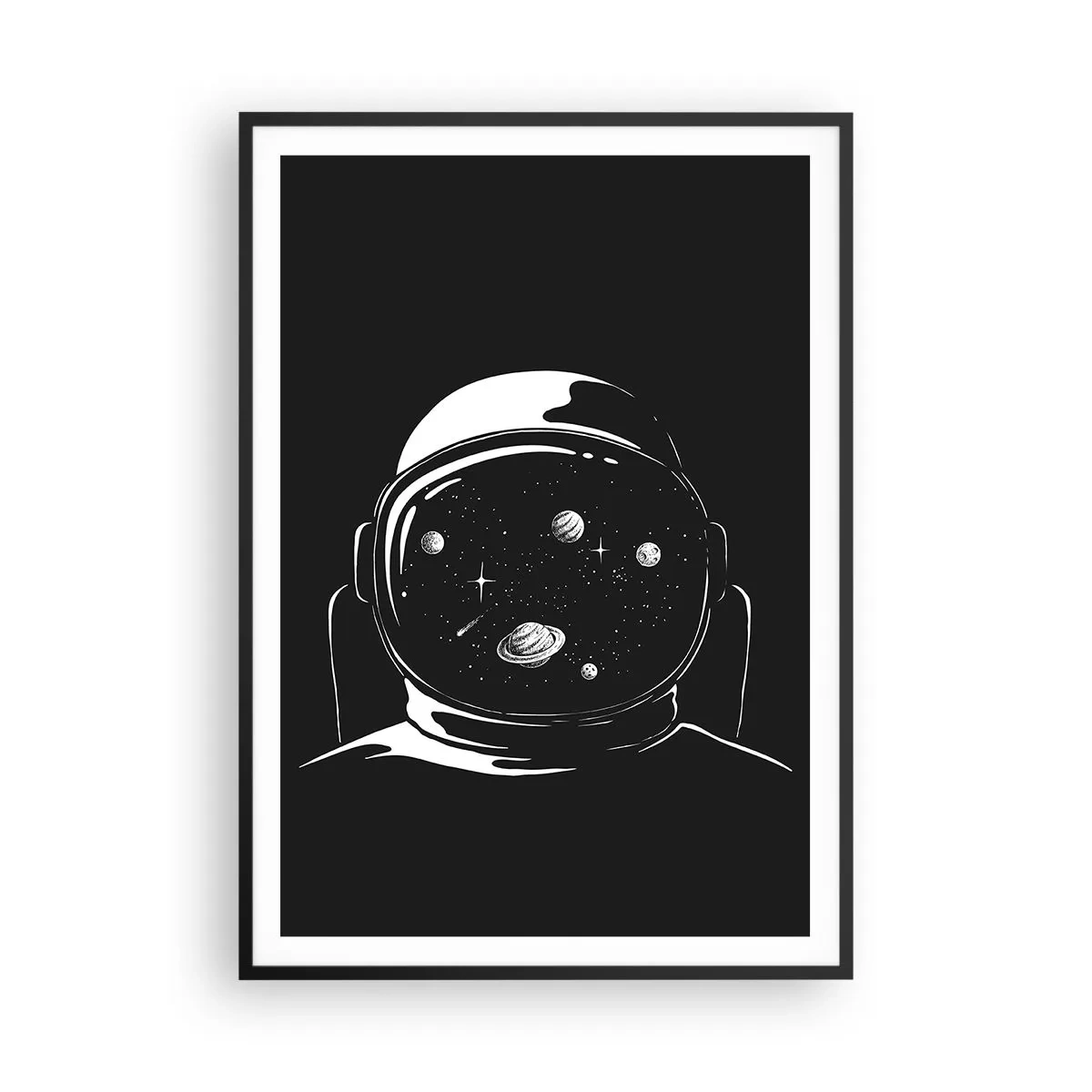 Pôster com moldura preta - Bela Vista - 70x100 cm