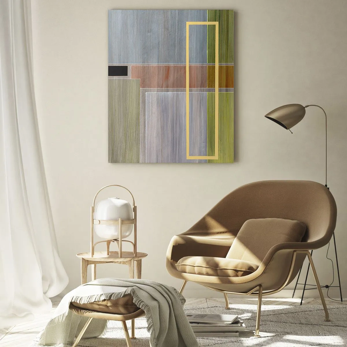 Quadro em vidro - Simples e calmo - 50x70 cm
