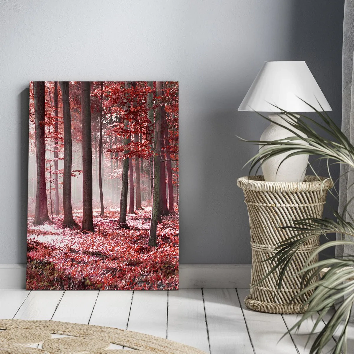 Quadro em tela - O vermelho também é belo - 50x70 cm