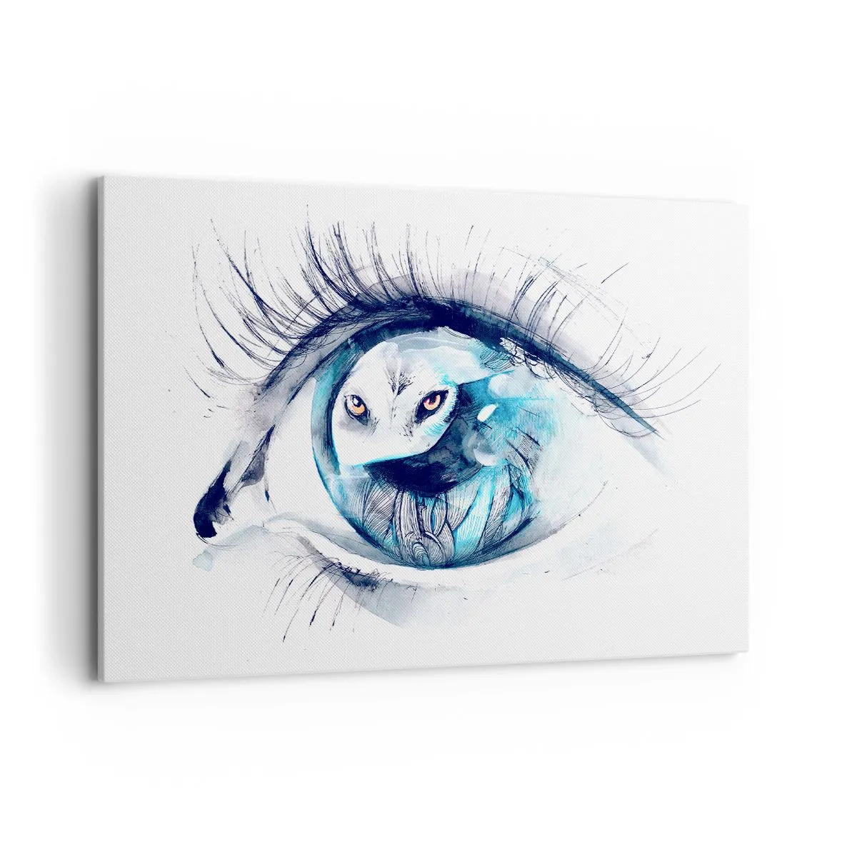 Quadro em tela - Cara a cara com o selvagem - 100x70 cm