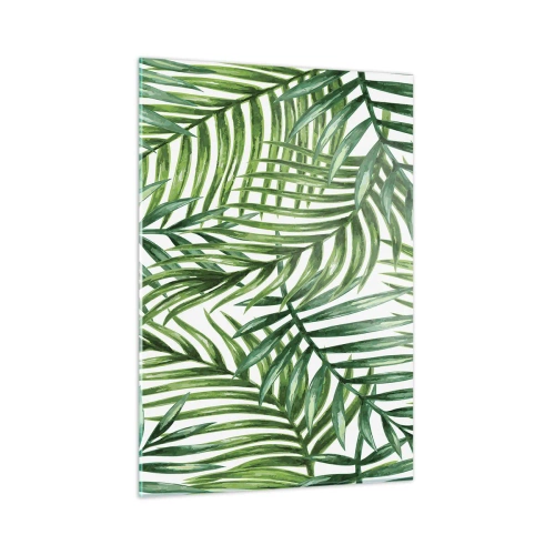 Quadro em vidro - Sob as folhas verdes - 50x70 cm