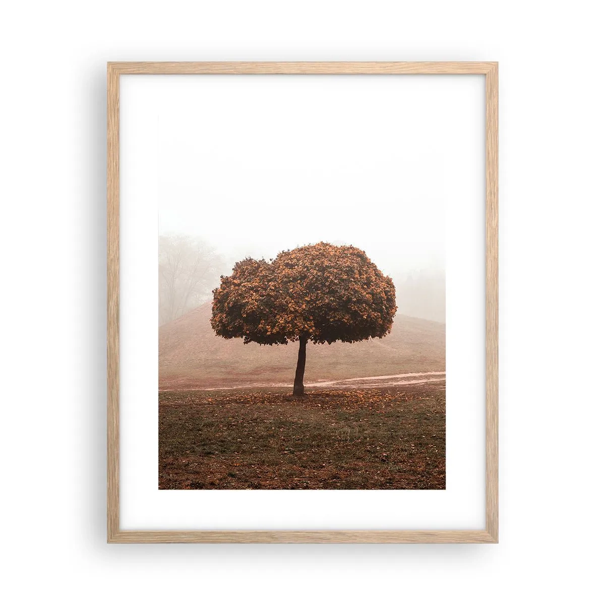 Pôster com moldura de carvalho claro - Depois de um verão agitado - 40x50 cm
