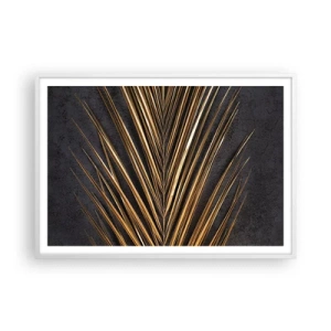 Pôster em moldura branca - Ouro dos trópicos - 100x70 cm