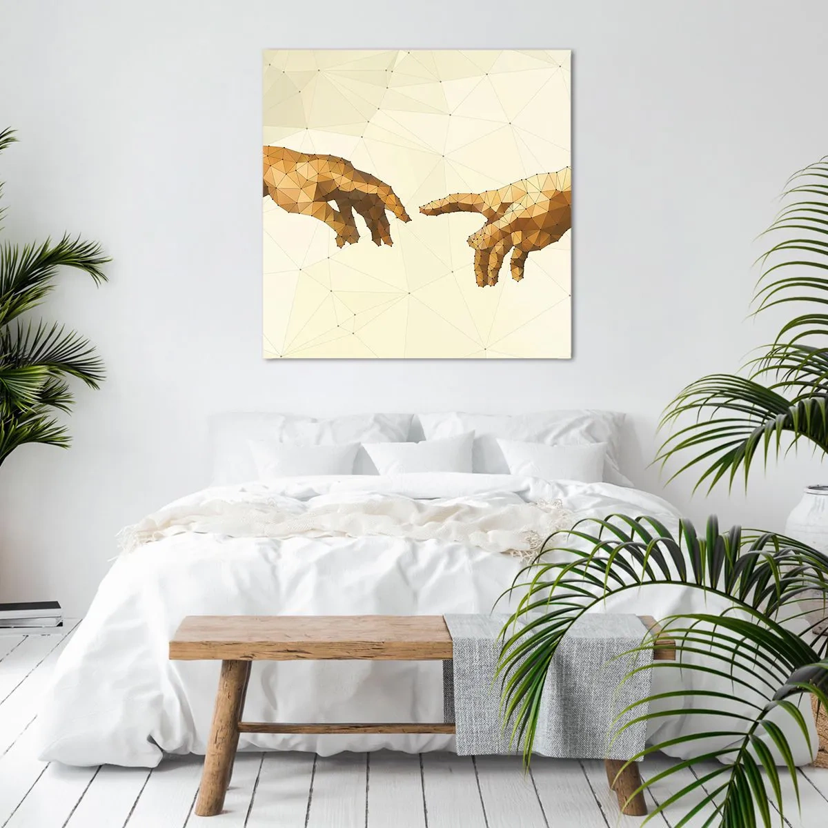 Quadro em tela - Geometria divina - 70x70 cm