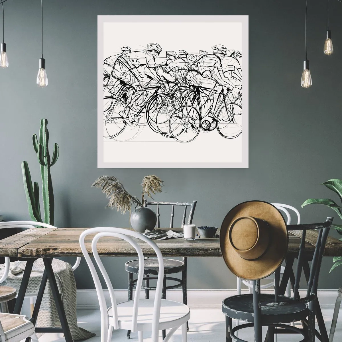 Pôster - Juntos como uma equipa - 60x60 cm