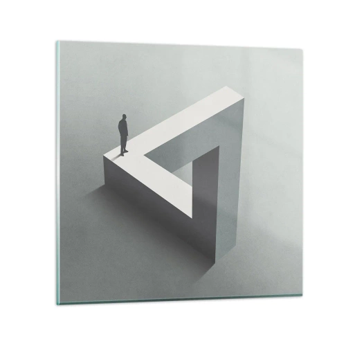 Quadro em vidro - Mas é possível - 50x50 cm