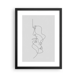 Pôster com moldura preta - O calor dos desejos amargos - 30x40 cm