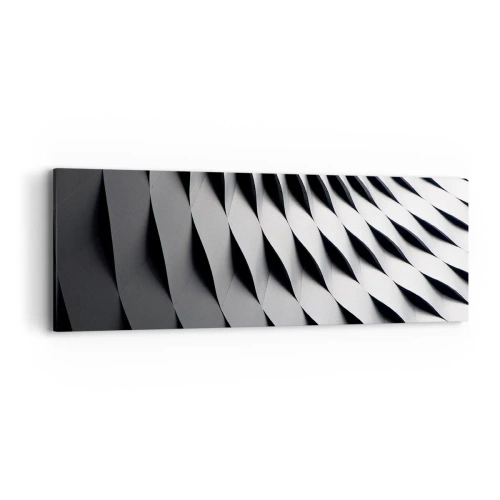 Quadro em tela - Na superfície das ondas - 90x30 cm