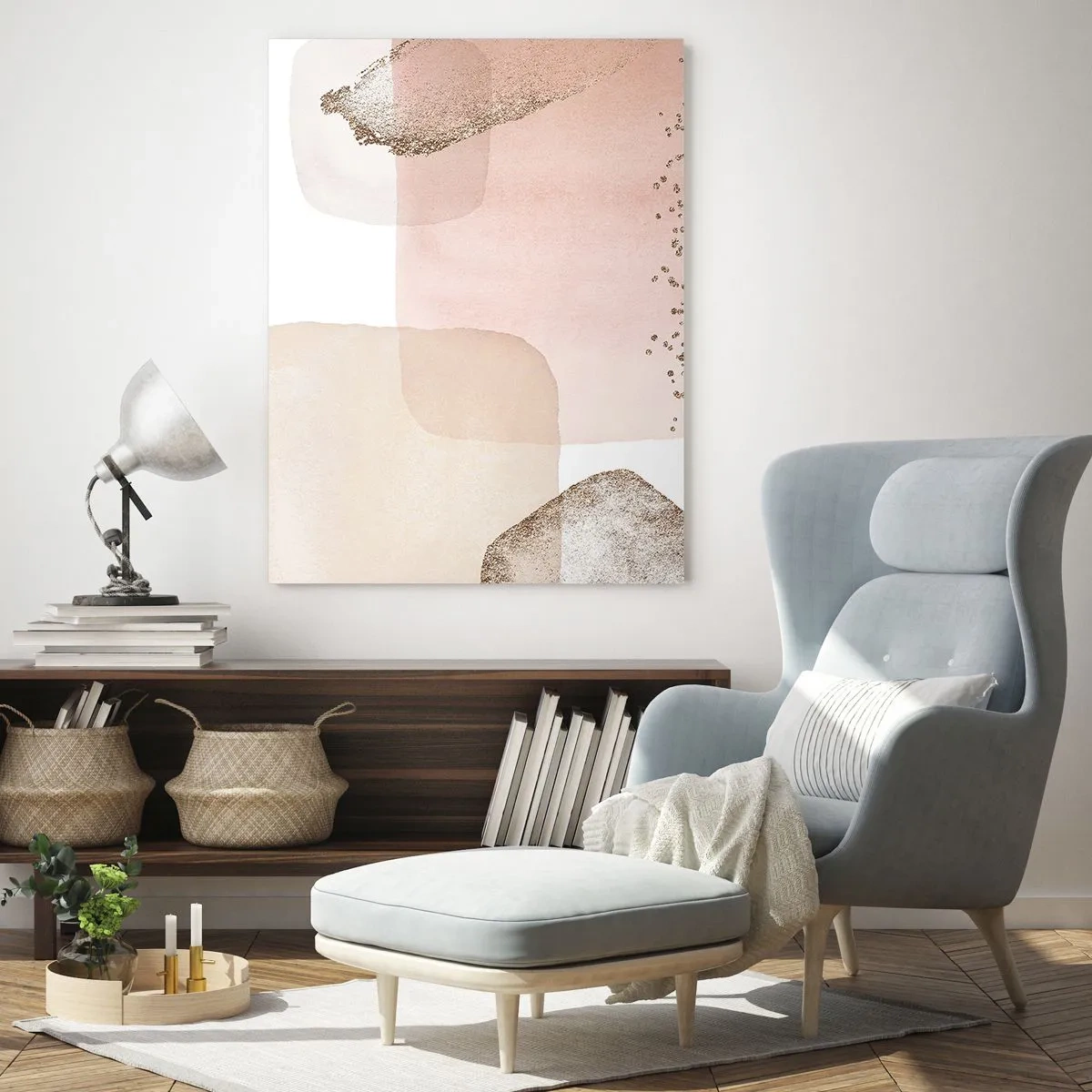 Quadro em vidro - Olhar através da cor - 50x70 cm