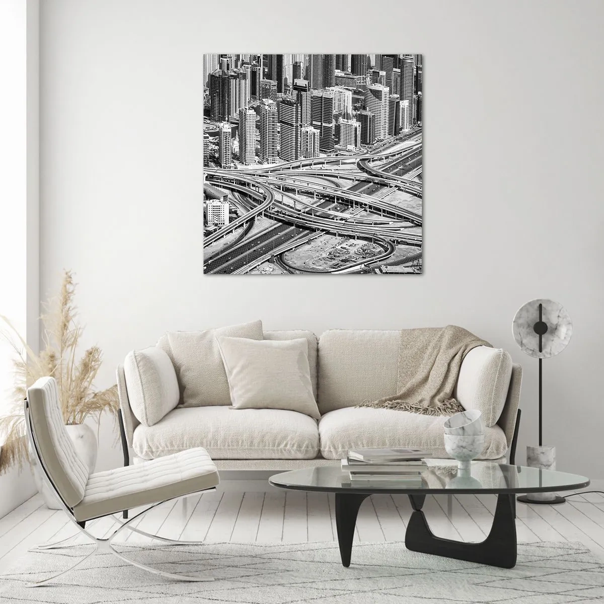 Quadro em vidro - Dubai – uma cidade impossível - 60x60 cm