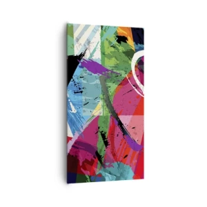 Quadro em tela - Rápido, vivo e animado - 65x120 cm