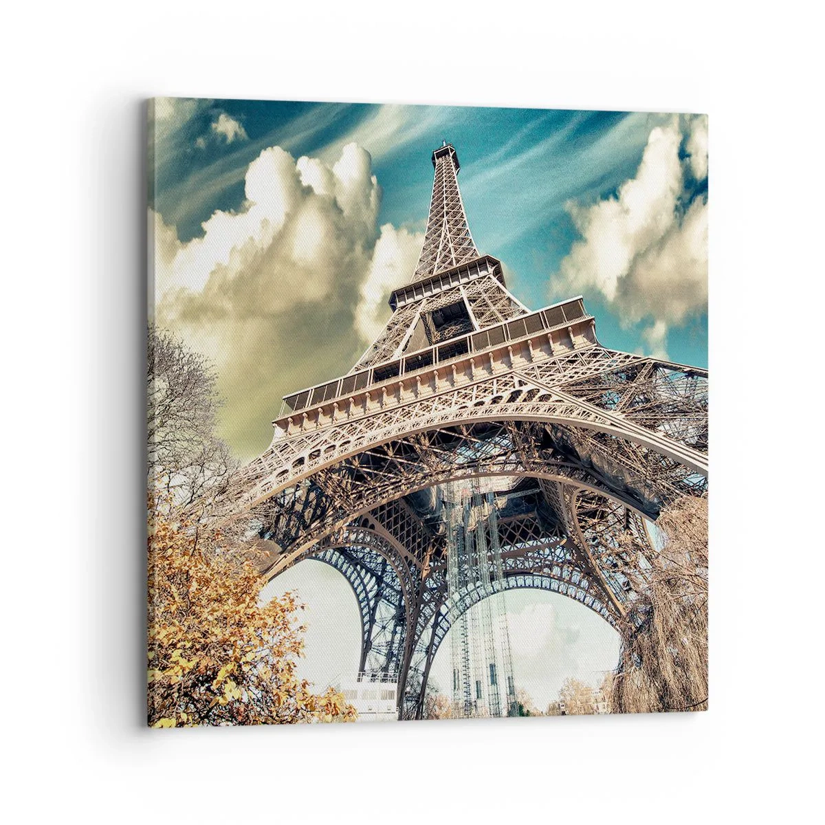Quadro em tela - E no outono em Paris... - 70x70 cm
