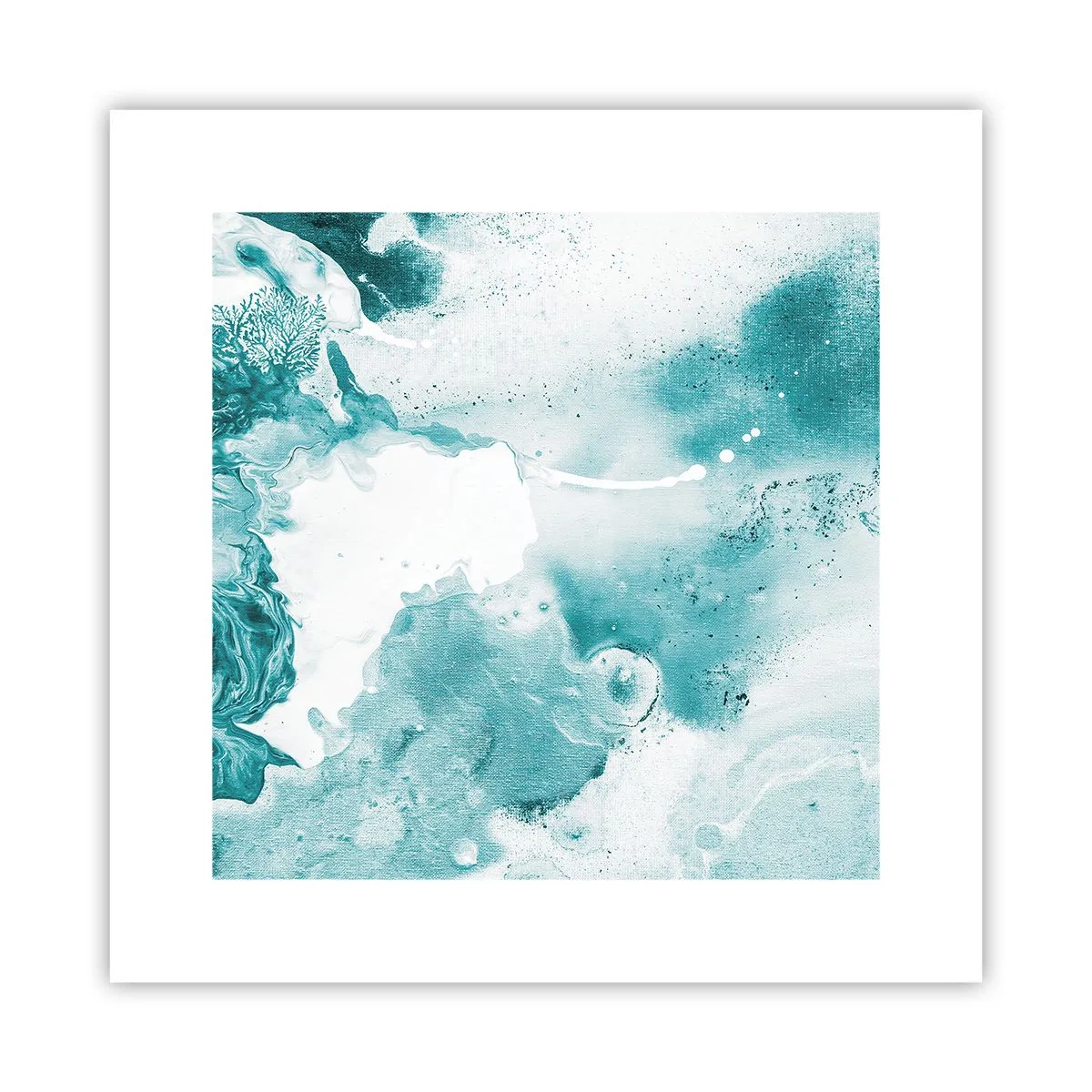 Pôster - Inundado em azul - 30x30 cm