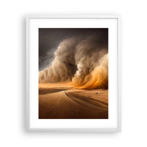 Pôster em moldura branca - A Ira do Deserto - 40x50 cm