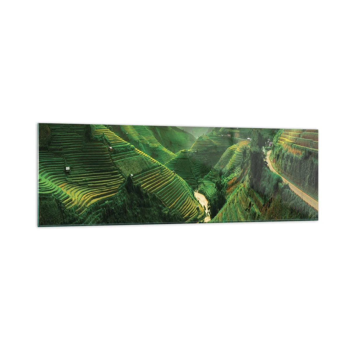 Quadro em vidro - Vale vietnamita - 160x50 cm