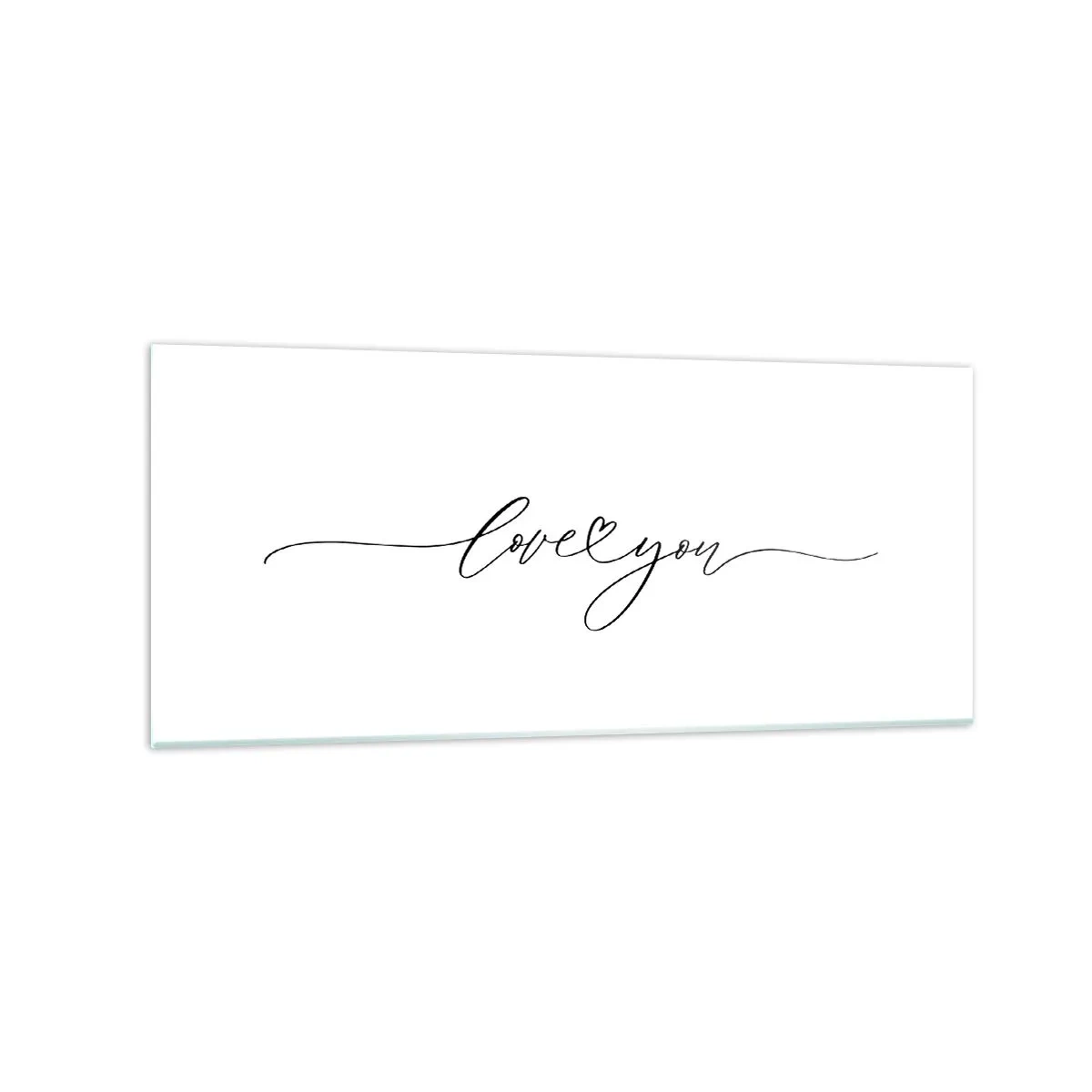 Quadro em vidro - Preto e branco - 120x50 cm