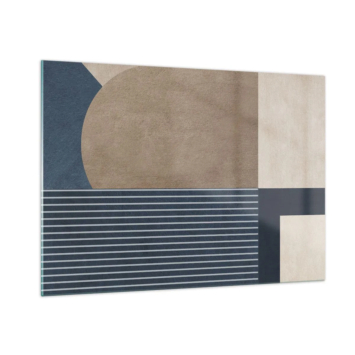 Quadro em vidro - Uma composição de simplicidade e redondeza - 100x70 cm